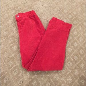 Brandy Melville Red Corduroy Pants